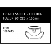 Marley Polyethylene Friatic Saddle Electrofusion 90° 225x160mm - T682613